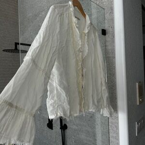 We The Free White Blouse